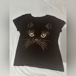 Black Cat Graphic T-Shirt
